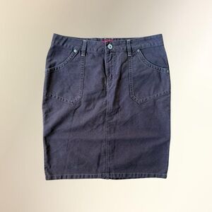 UNIONBAY Navy Pencil Skirt with Front Pockets